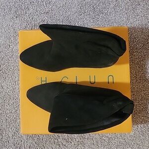 Womens Black Booties